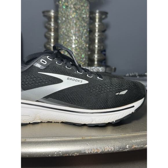 Brooks Ghost 15 Men’s 7.5 Wide Black White Running Shoes Neutral Trainer main image 9
